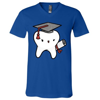 Dentist School Graduate Tooth Funny Gift V-Neck T-Shirt