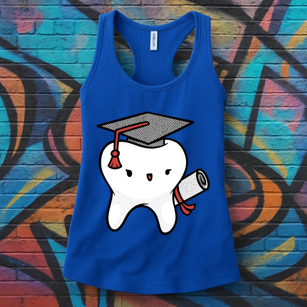 Dentist School Graduate Tooth Funny Gift Womens Tank Top