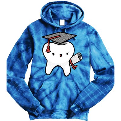 Dentist School Graduate Tooth Funny Gift Tie Dye Hoodie