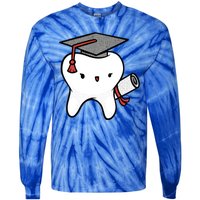 Dentist School Graduate Tooth Funny Gift Tie-Dye Long Sleeve Shirt