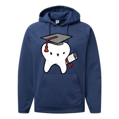 Dentist School Graduate Tooth Funny Gift Performance Fleece Hoodie