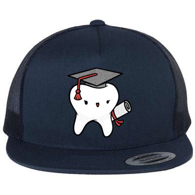 Dentist School Graduate Tooth Funny Gift Flat Bill Trucker Hat