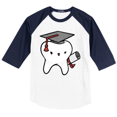 Dentist School Graduate Tooth Funny Gift Baseball Sleeve Shirt