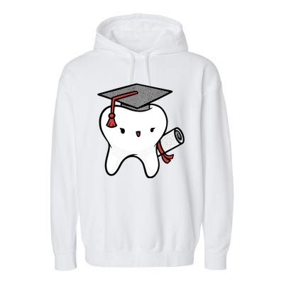 Dentist School Graduate Tooth Funny Gift Garment-Dyed Fleece Hoodie