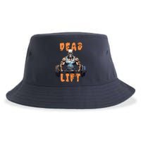 Deadlift Skeleton Gym Lifting Weights Training Halloween Sustainable Bucket Hat