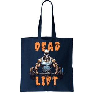 Deadlift Skeleton Gym Lifting Weights Training Halloween Tote Bag