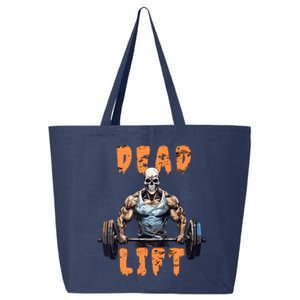 Deadlift Skeleton Gym Lifting Weights Training Halloween 25L Jumbo Tote