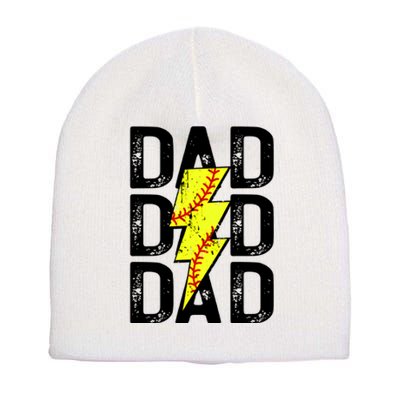 Dad Softball Game Day Short Acrylic Beanie