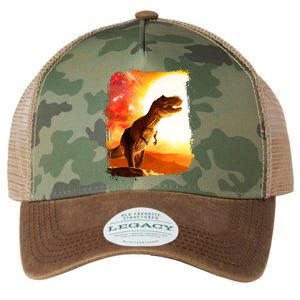 Desert Sun Galaxy Trex Dinosaur Legacy Tie Dye Trucker Hat