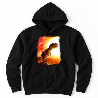 Desert Sun Galaxy Trex Dinosaur Hoodie