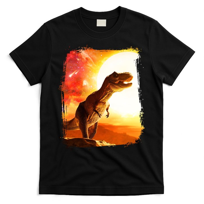 Desert Sun Galaxy Trex Dinosaur T-Shirt