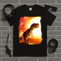 Desert Sun Galaxy Trex Dinosaur T-Shirt