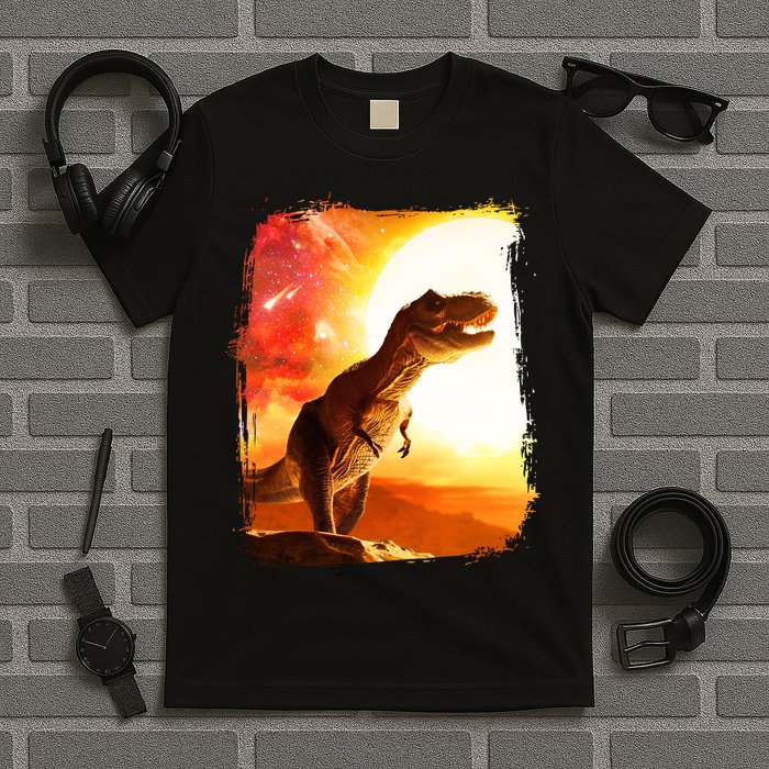 Desert Sun Galaxy Trex Dinosaur T-Shirt