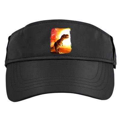 Desert Sun Galaxy Trex Dinosaur Adult Drive Performance Visor