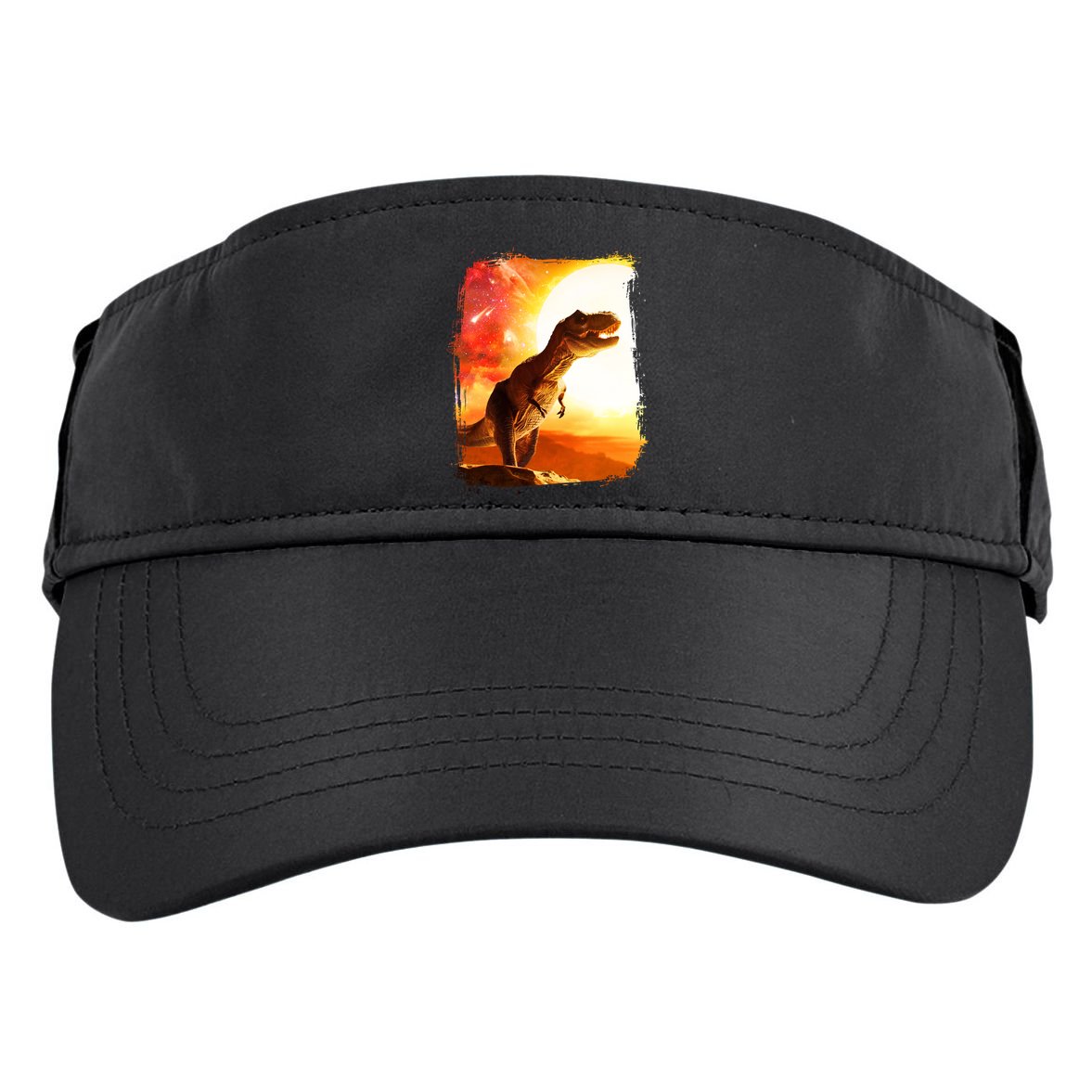 Desert Sun Galaxy Trex Dinosaur Adult Drive Performance Visor