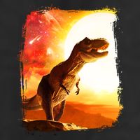 Desert Sun Galaxy Trex Dinosaur Adult Drive Performance Visor