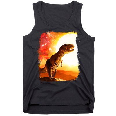 Desert Sun Galaxy Trex Dinosaur Tank Top