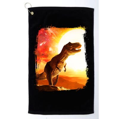 Desert Sun Galaxy Trex Dinosaur Golf Towel