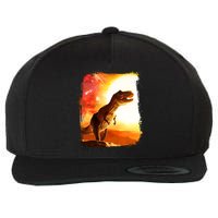 Desert Sun Galaxy Trex Dinosaur Wool Snapback Cap