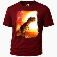 Desert Sun Galaxy Trex Dinosaur Cooling Performance Crew T-Shirt