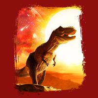 Desert Sun Galaxy Trex Dinosaur Cooling Performance Crew T-Shirt