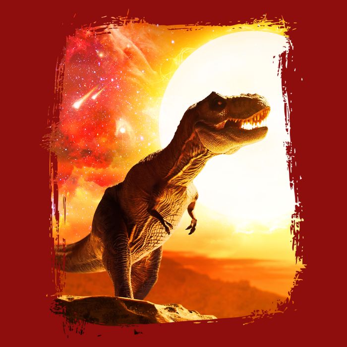 Desert Sun Galaxy Trex Dinosaur Cooling Performance Crew T-Shirt
