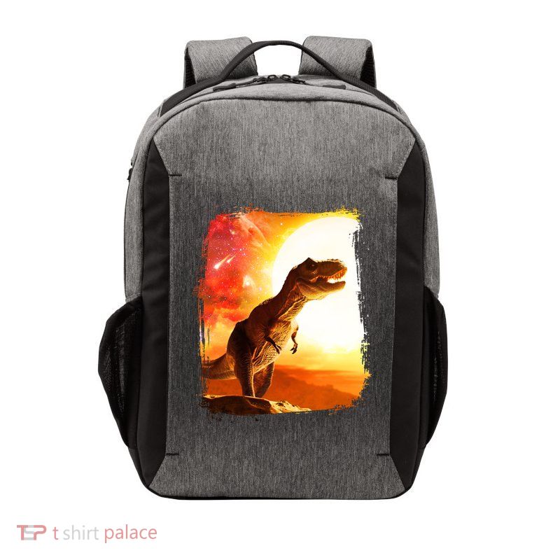 Desert Sun Galaxy Trex Dinosaur Vector Backpack