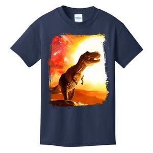 Desert Sun Galaxy Trex Dinosaur Kids T-Shirt