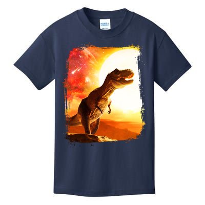 Desert Sun Galaxy Trex Dinosaur Kids T-Shirt