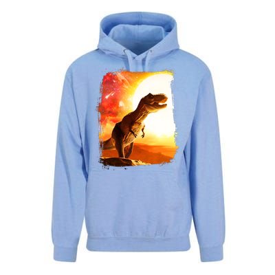 Desert Sun Galaxy Trex Dinosaur Unisex Surf Hoodie