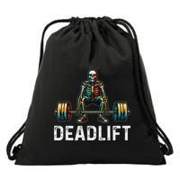 Deadlift Skeleton Gym Fitness Drawstring Bag