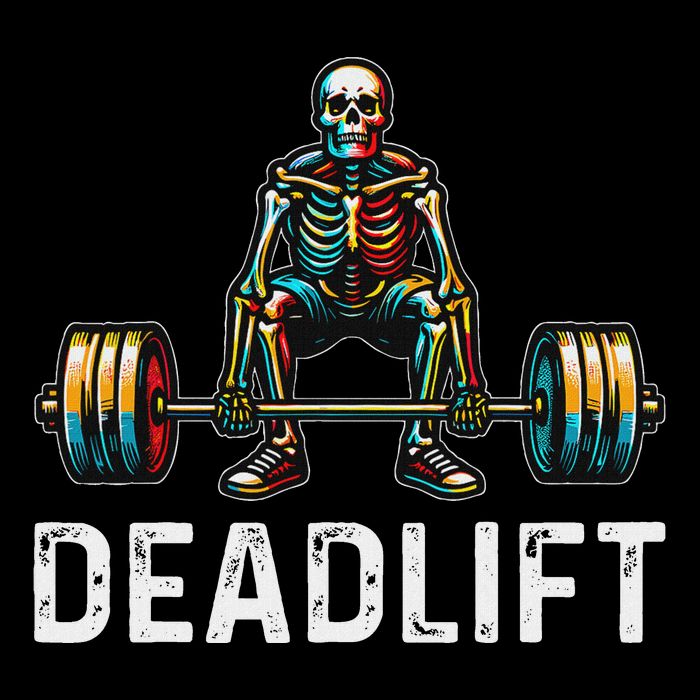 Deadlift Skeleton Gym Fitness Drawstring Bag