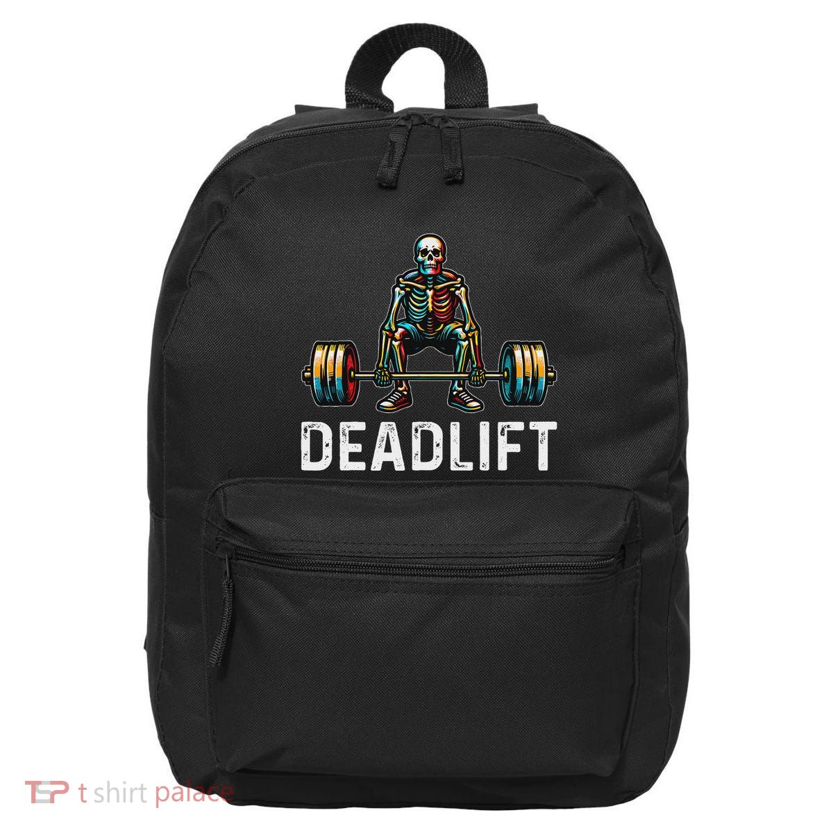 Deadlift Skeleton Gym Fitness 16 in Basic Backpack