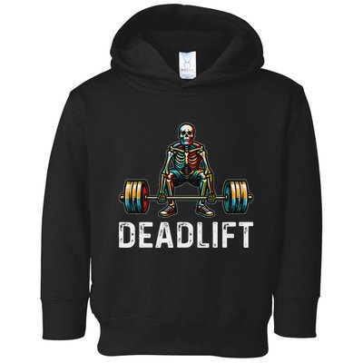 Deadlift Skeleton Gym Fitness Toddler Hoodie