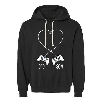 Dad Son Gaming Fathers Day Cool Videogame Matching Gamer Garment-Dyed Fleece Hoodie