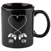 Dad Son Gaming Fathers Day Cool Videogame Matching Gamer 11oz C Handle Ceramic Mug