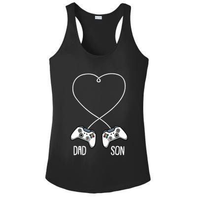Dad Son Gaming Fathers Day Cool Videogame Matching Gamer Ladies PosiCharge Competitor Racerback Tank