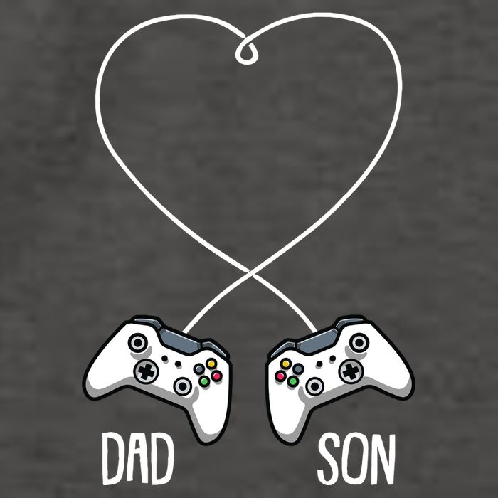 Dad Son Gaming Fathers Day Cool Videogame Matching Gamer Vector Backpack