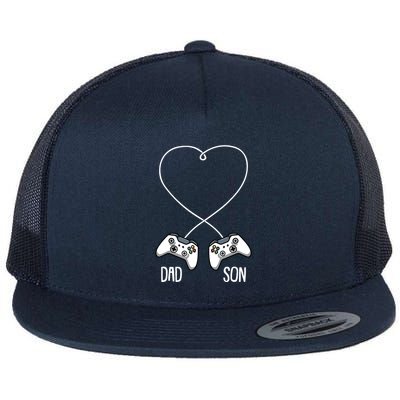 Dad Son Gaming Fathers Day Cool Videogame Matching Gamer Flatbill Hat