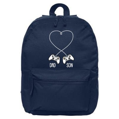 Dad Son Gaming Fathers Day Cool Videogame Matching Gamer 16 in Basic Backpack