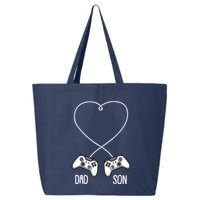 Dad Son Gaming Fathers Day Cool Videogame Matching Gamer 25L Jumbo Tote