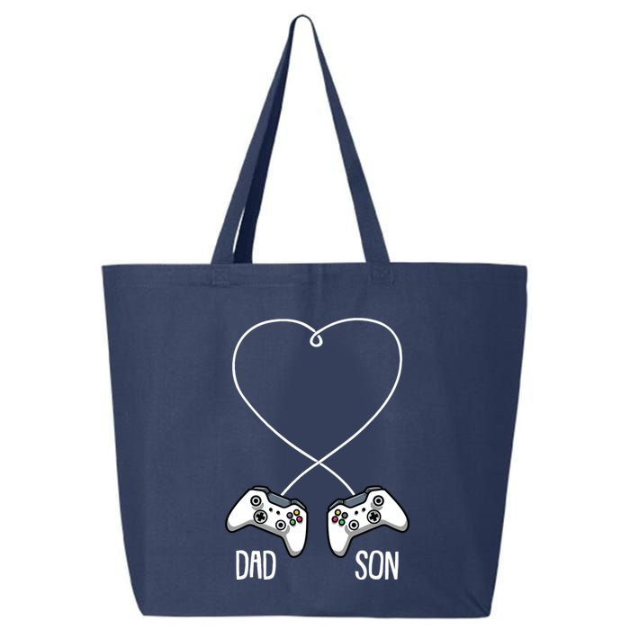 Dad Son Gaming Fathers Day Cool Videogame Matching Gamer 25L Jumbo Tote