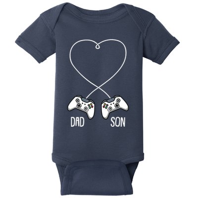 Dad Son Gaming Fathers Day Cool Videogame Matching Gamer Baby Bodysuit
