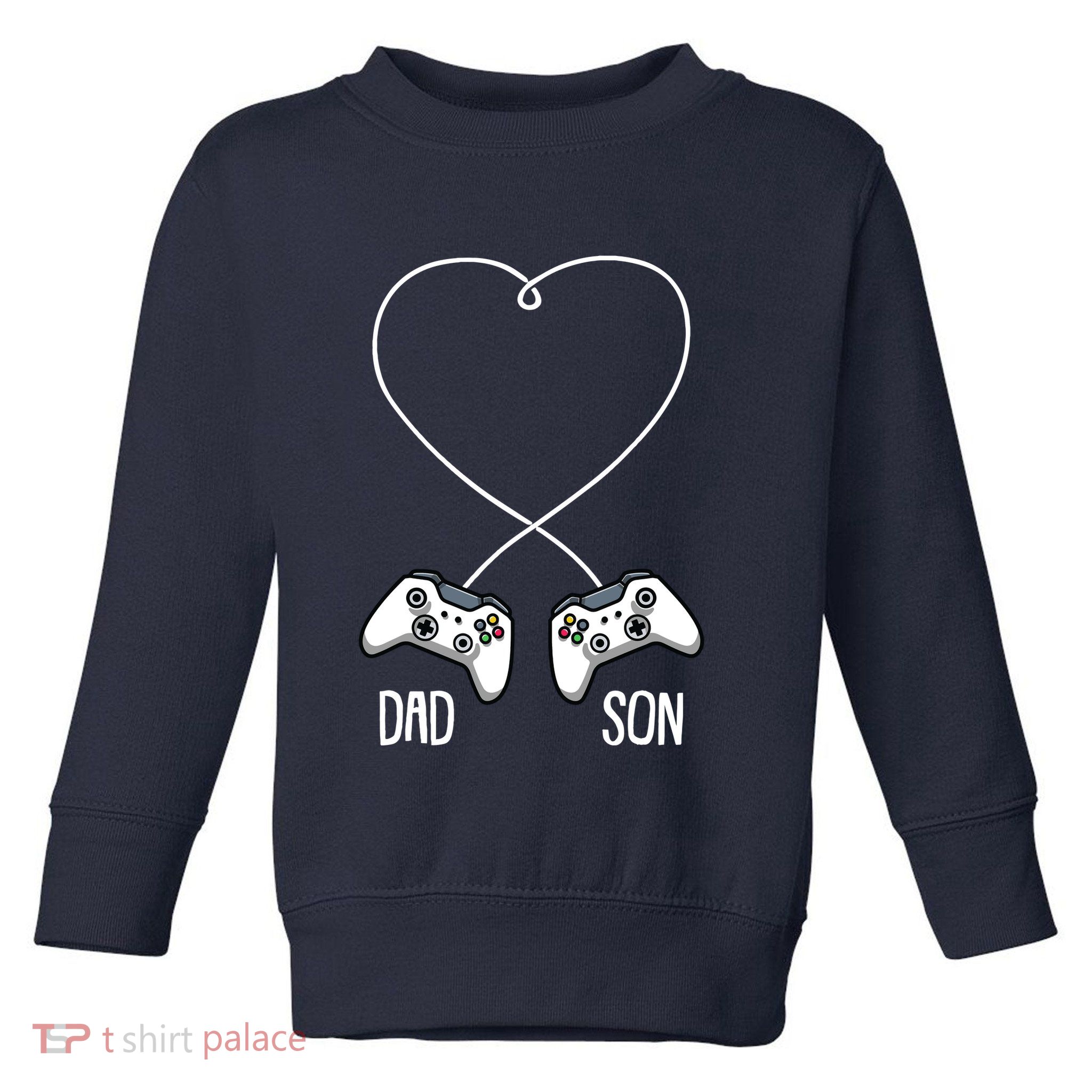 Dad Son Gaming Fathers Day Cool Videogame Matching Gamer Toddler Sweatshirt