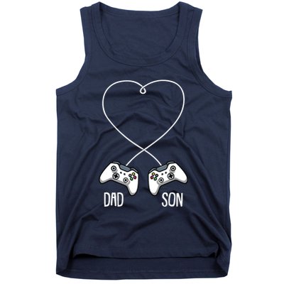 Dad Son Gaming Fathers Day Cool Videogame Matching Gamer Tank Top