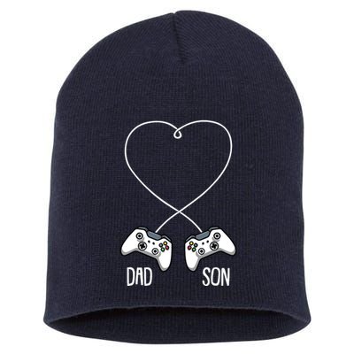 Dad Son Gaming Fathers Day Cool Videogame Matching Gamer Short Acrylic Beanie