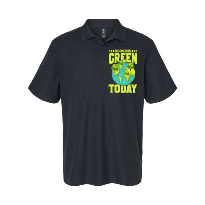 Do Somethings Green Today, Earth Day Quotes Costume Softstyle Adult Sport Polo