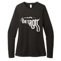 Detroit Smoking Gun Vintage Womens CVC Long Sleeve Shirt