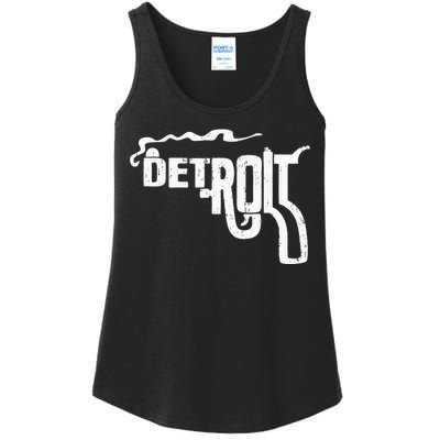 Detroit Smoking Gun Vintage Ladies Essential Tank