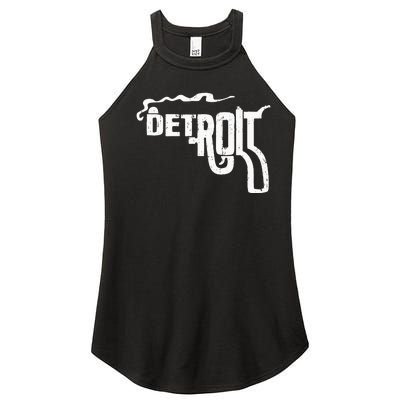 Detroit Smoking Gun Vintage Women’s Perfect Tri Rocker Tank